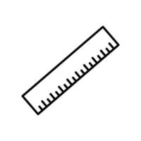 ruler icon. icon related to education. line icon style. Simple design editable vector