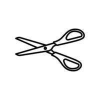 Scissor icon. icon related to cutting tool, education. line icon style. Simple design editable vector