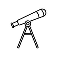 Telescope icon. icon related to education. line icon style. Simple design editable vector