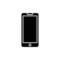 Mobile phone icon. Icon related to electronic, technology. Glyph icon style, solid. Simple design editable vector