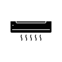 Air conditioning icon. Icon related to electronic. solid icon style, glyph. Simple design editable vector