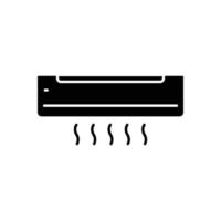 Air conditioning icon. Icon related to electronic. solid icon style, glyph. Simple design editable vector