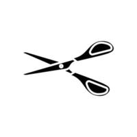 Scissor icon. icon related to cutter. glyph icon style, solid. Simple design editable vector