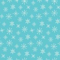 Snowflack vector seamless pattern. Winter background for christmas decoration