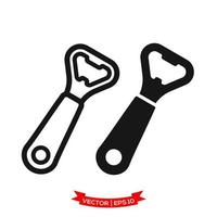 bottle opener illustration, speed opener icon in trendy flat style vector