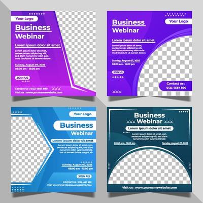 Webinar Poster Vector Art, Icons, and Graphics for Free Download