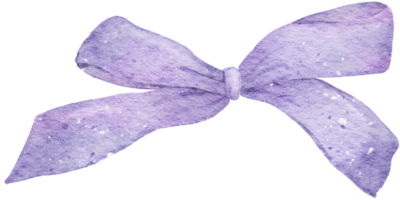 Ribbon bow watercolor png