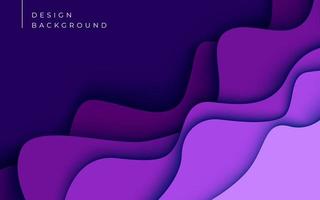 multi colored abstract purple colorful wavy papercut overlap layers background. eps10 vector