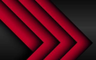 Abstract red arrow direction on dark grey with blank space design modern futuristic technology background. eps10 vector