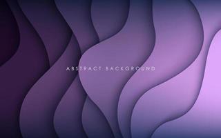 multi colored purple wavy papercut with overlap layers background. eps10 vector