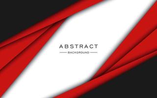 abstract black red white shape overlap layers dimension background. eps10 vector