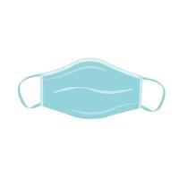 Medical respiratory mask. Protect the respiratory organs from viruses and contaminants. vector