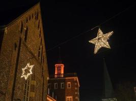 Borken city at christmas time photo