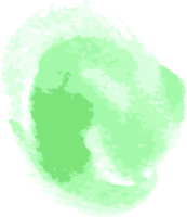 pincelada de aquarela verde png