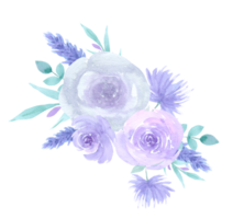 bouquet de fleurs aquarelle fleur de mariage png