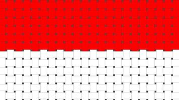 Indonesia flag with pattern sytle vector