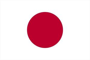 bandera de japón, bandera de japón ilustración vectorial vector