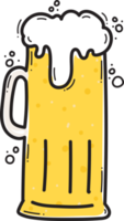 dessin animé de bière mignon png