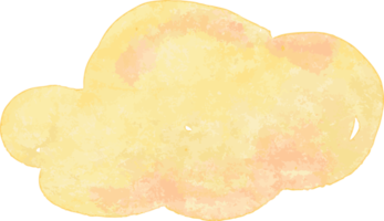 peinture à la main aquarelle nuage png