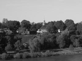 Hamburg at the river elbe in germany photo