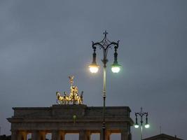 the city of Berlin at night photo