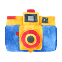kamera akvarell handfärg png