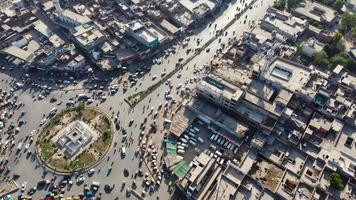 High Angle Aerial View of Sheikhupura City of Punjab Pakistan, Drone's Footage. Sheikhupura also known as Qila Sheikhupura, is a city in the Pakistani province of Punjab. photo