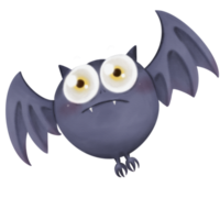 Decorative Watercolor Cute Bat of Halloween png