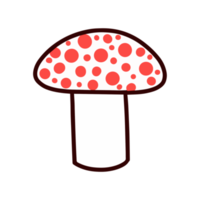 ilustração de cogumelo da floresta png