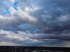 Beautiful and Colourful Sunset with Colourful Clouds and Sky over Luton Town of England Great Britain photo