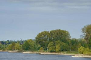 the river rhine near wesel photo