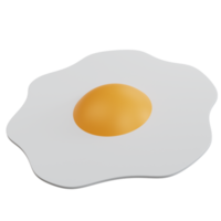 huevo de renderizado 3d aislado png