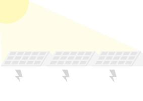 ilustración de un panel solar vector