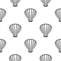 seashell seamless pattern 2 vector