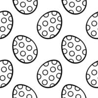 hand drawn egg seamless pattern vector