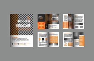 diseño de plantilla de folleto de perfil de empresa o folleto corporativo y comercial vector
