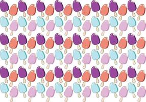 Colorful Ice Creams pattern vector