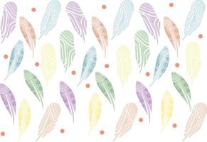 Multicolor Feathers pattern vector