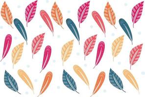 Multicolor Feathers pattern vector