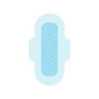 ilustración plana de la almohadilla de higiene femenina. servilleta sanitaria. símbolo de producto de higiene. vector