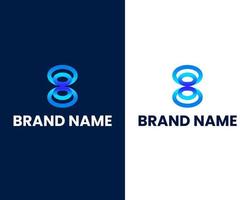 plantilla de diseño de logotipo moderno letra b vector