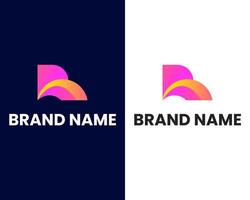 letter r modern logo design template vector