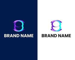 letter b modern logo design template vector