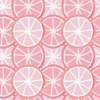 Summer seamless pattern with sliced and lemons vector