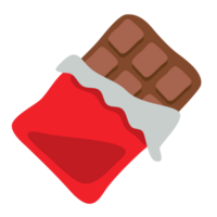 archivo png de concha roja envuelta en chocolate