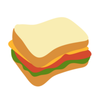 sándwich de comida rápida archivo png