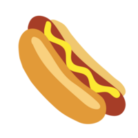 Cartoon hot dog PNG file