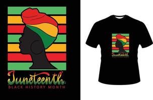 juneteenth t shirt design vector