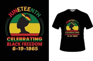 juneteenth t shirt design vector