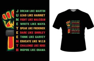 juneteenth t shirt design vector